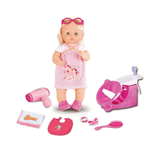 عروسک وارم بیبی Warm Baby RT05078-1 مدل آرایشگاهی پرتی هیر ارتفاع 42 سانتی متر-اسباب بازی